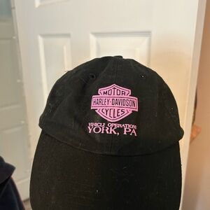 Harley-Davidson Black Hat with Pink Logo